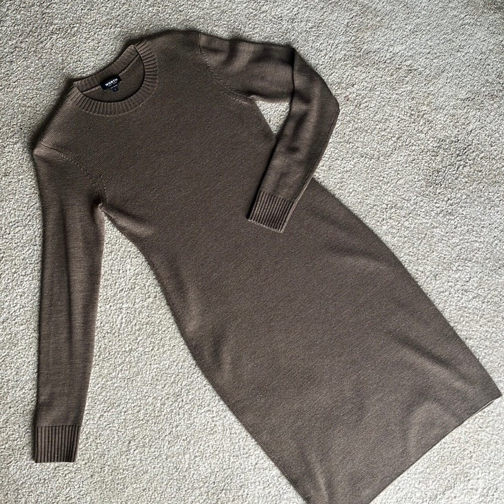 Work New York Brown Sweater Dress- Worn Once!